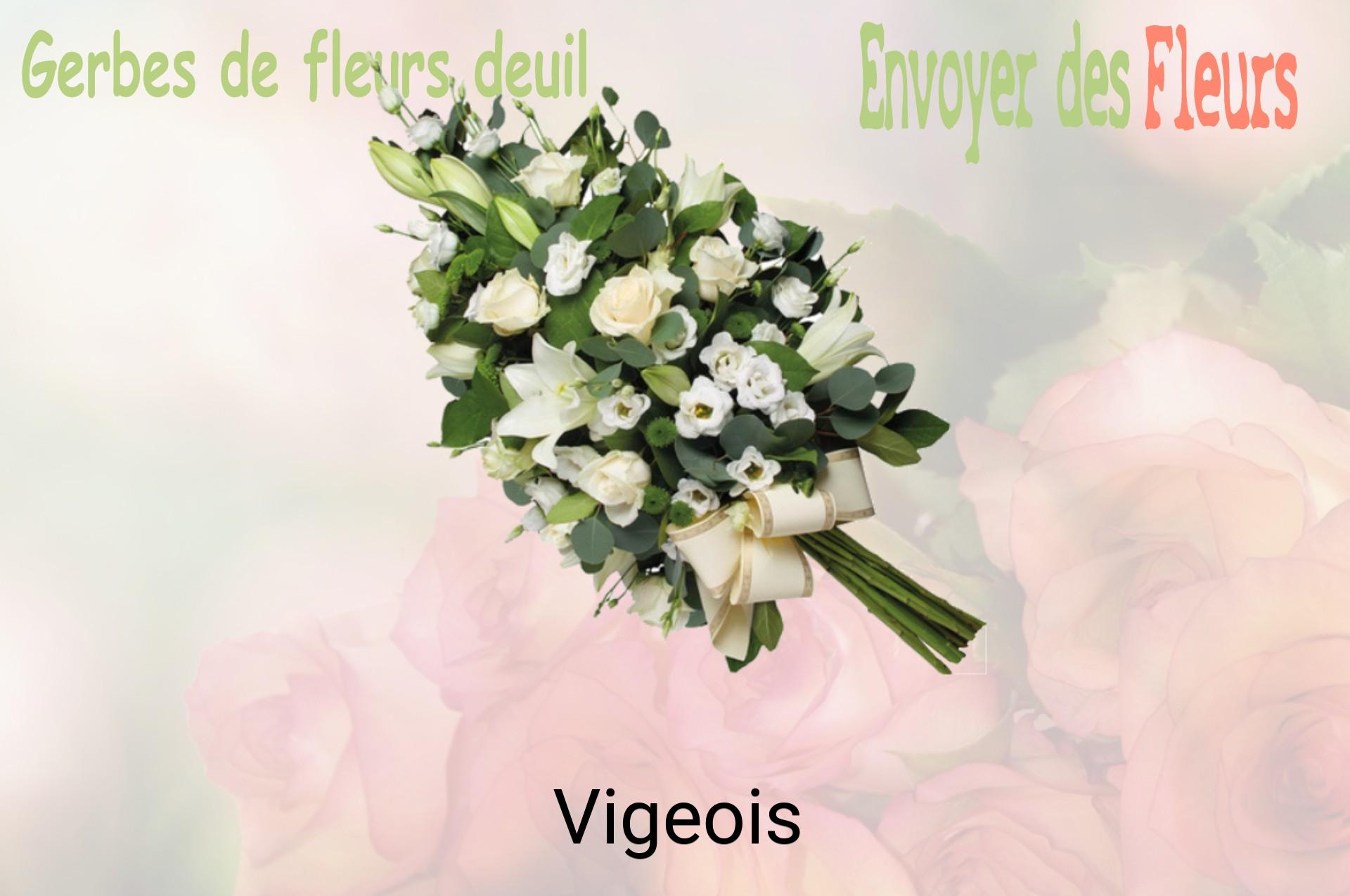 Gerbe de fleurs de deuil livrée à Vigeois